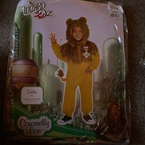 Cowardly Lion Toddler Costume - Yellow